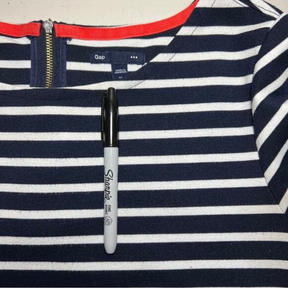 Gap Long Sleeve Striped Dress, M - Picture 6 of 6